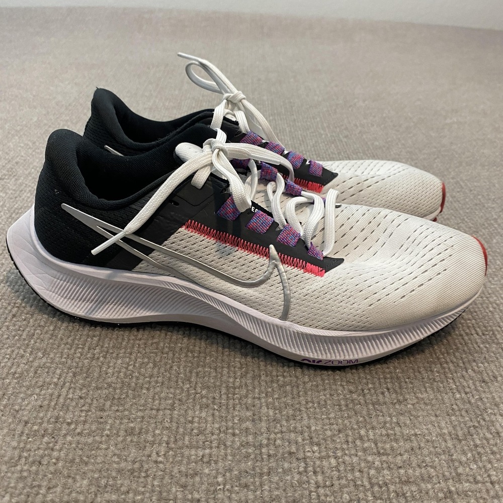 Nike Air Zoom Pegasus 38 Shoes Womens Size 8.5 White Mesh Cushioned CW7358-101